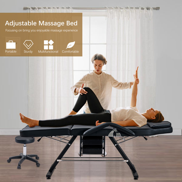 Massage Salon Tattoo Chair, Adjustable Beauty Barber Spa Beauty Equipment