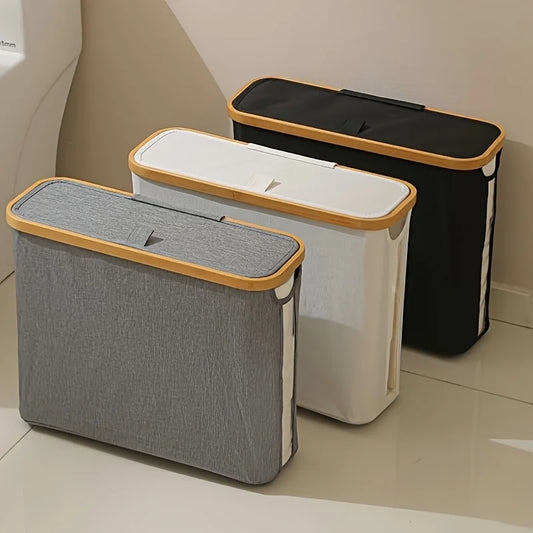 Toilet Paper Basket 28L Toilet Paper Storage with Lid for Bathroom Free Standing Holder Organizer Holds Up to 9-12 Rolls