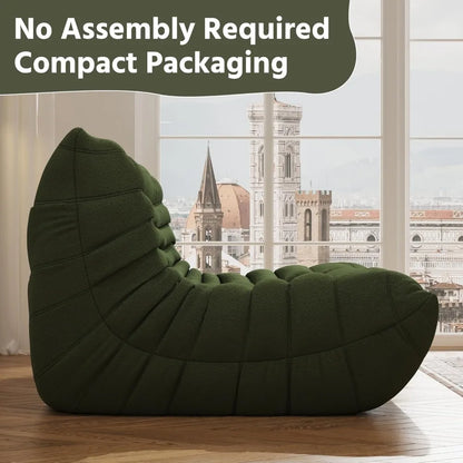 Bean Bag Chair,  Lazy Floor Sofa Couch for Adult, Oversized Fireside Beanbag Chair with High Density Comfortable Foam