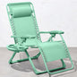 Adjustable Premium Color Zero Gravity Chair, Monochromatic Folding Patio Recliner w/Side Tray, Headrest - Seafoam