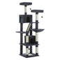 Large Cat Tree Tall Cat Tower for Indoor Cats Multi-Level Plush Cat Condo with Scratching Posts Scratching Boards Perches Caves