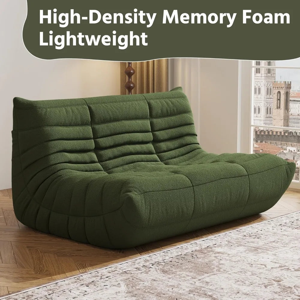 Bean Bag Chair,  Lazy Floor Sofa Couch for Adult, Oversized Fireside Beanbag Chair with High Density Comfortable Foam