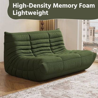 Bean Bag Chair,  Lazy Floor Sofa Couch for Adult, Oversized Fireside Beanbag Chair with High Density Comfortable Foam