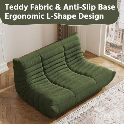 Bean Bag Chair,  Lazy Floor Sofa Couch for Adult, Oversized Fireside Beanbag Chair with High Density Comfortable Foam